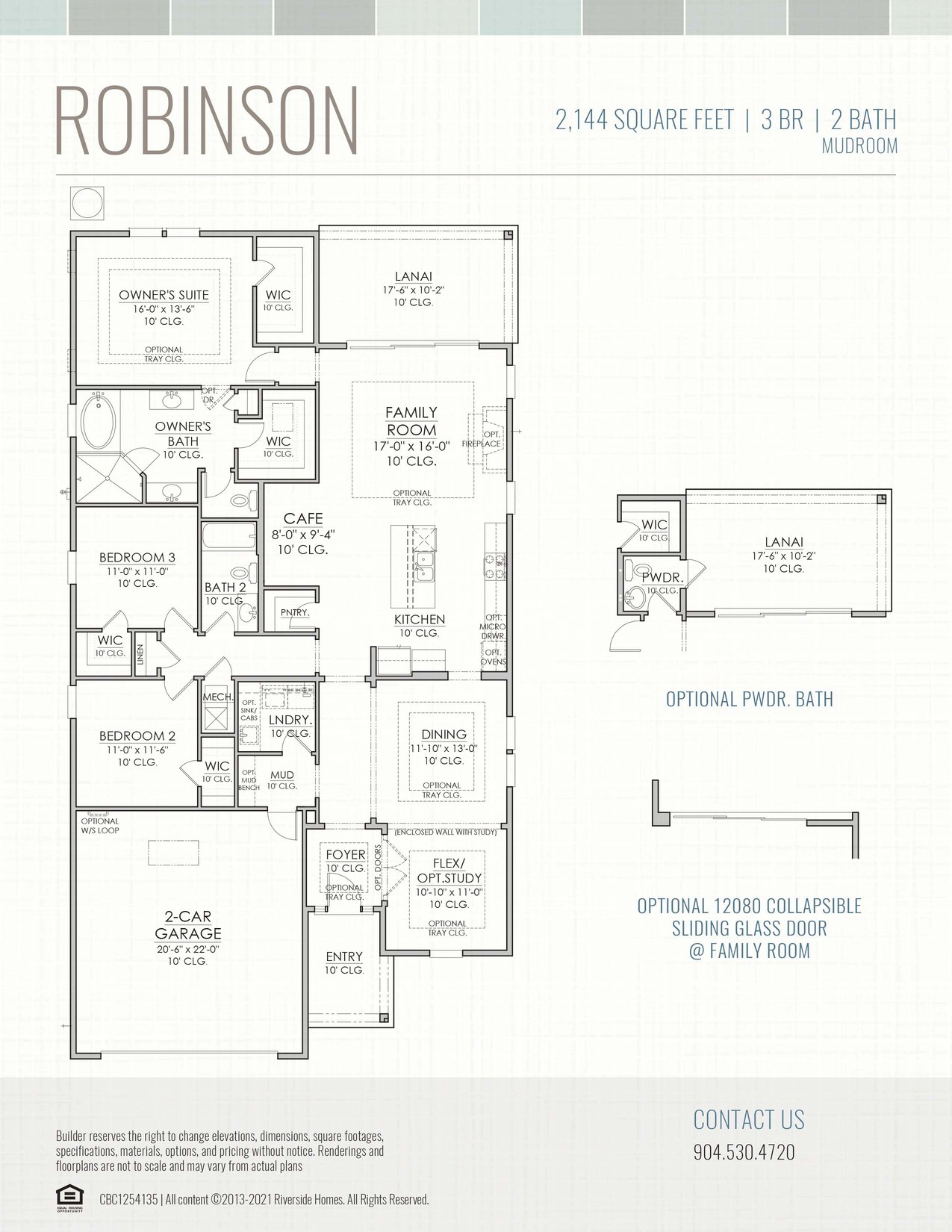 Robinson Floor Plan Riverside Settler's Landing